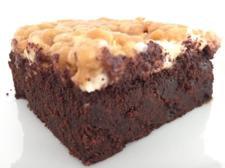 Brownie mit Karamellcrunch