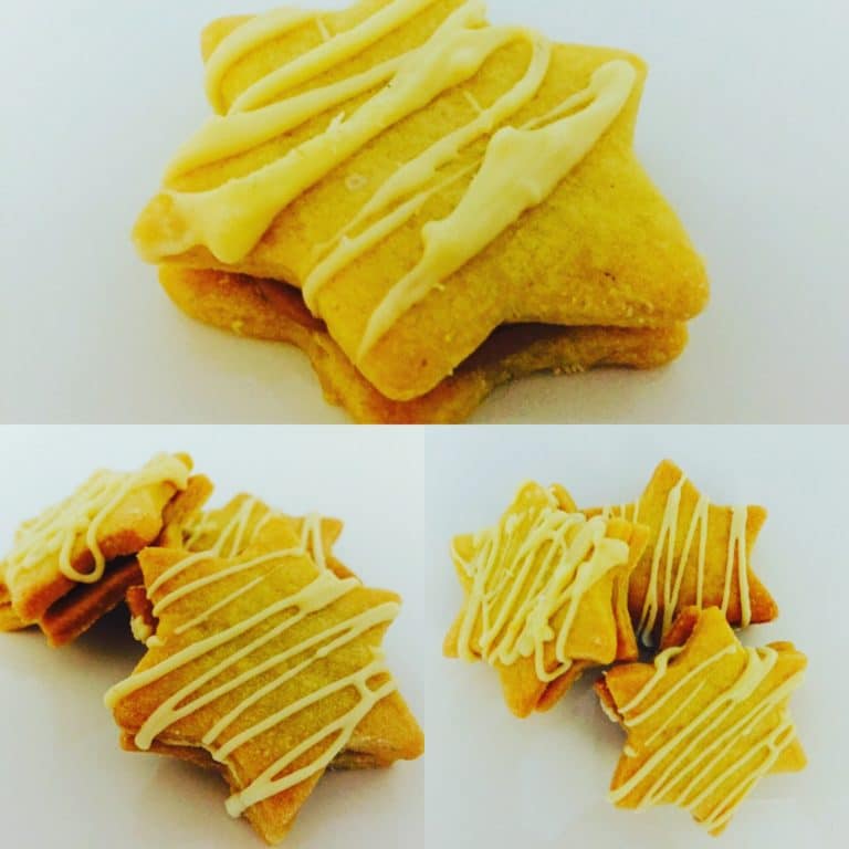Gefüllte Butterplätzchen mit Espresso-Schokolade