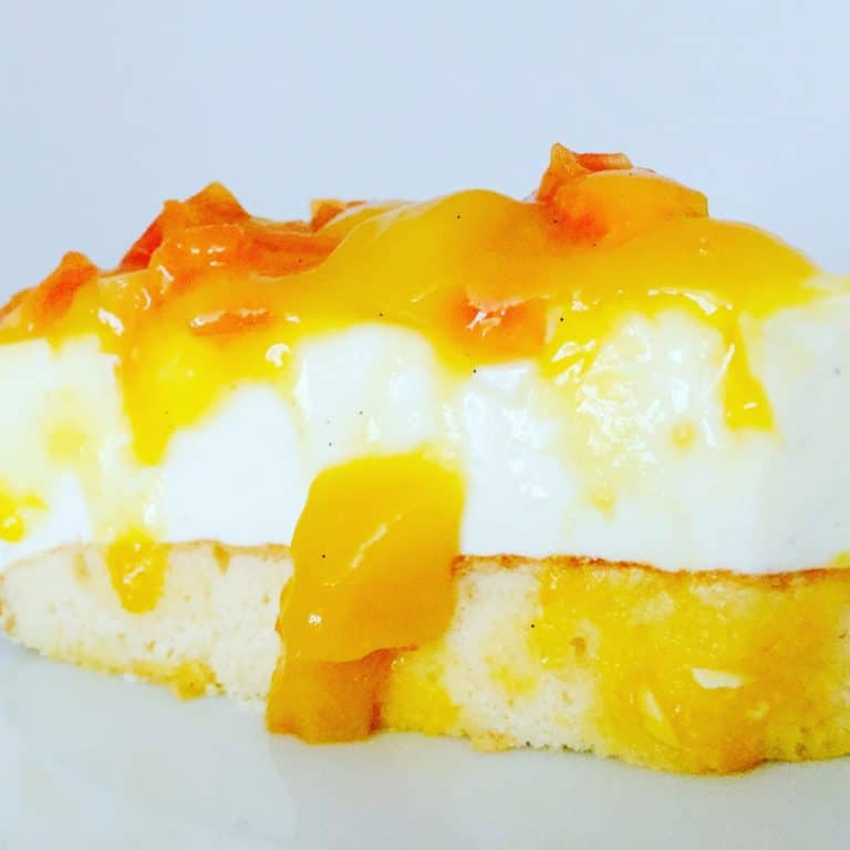 Joghurttorte mit Mango – Papaya Topping