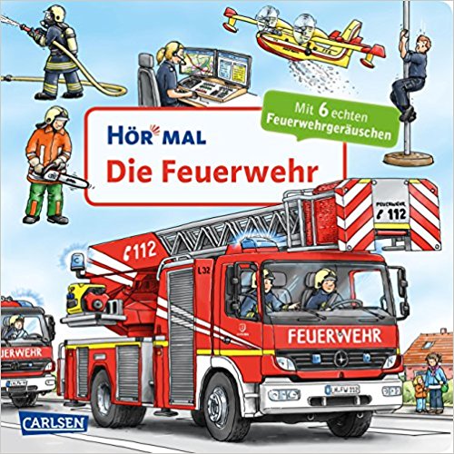 Die Feuerwehr Die Feuerwehr ist ein wunderbares Kinderbuch, da es das Kind mit tollen Sounds bespasst und gleichzeitig zur Selbstständigkeit anregt!